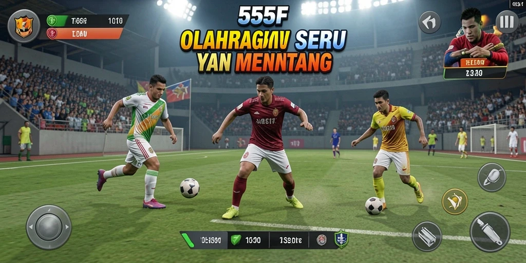 Gameplay 555F yang seru dan menantang dalam olahraga.