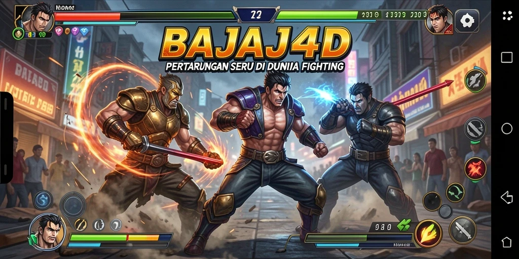 Tampilan gameplay seru dalam pertarungan di BAJAJ4D.