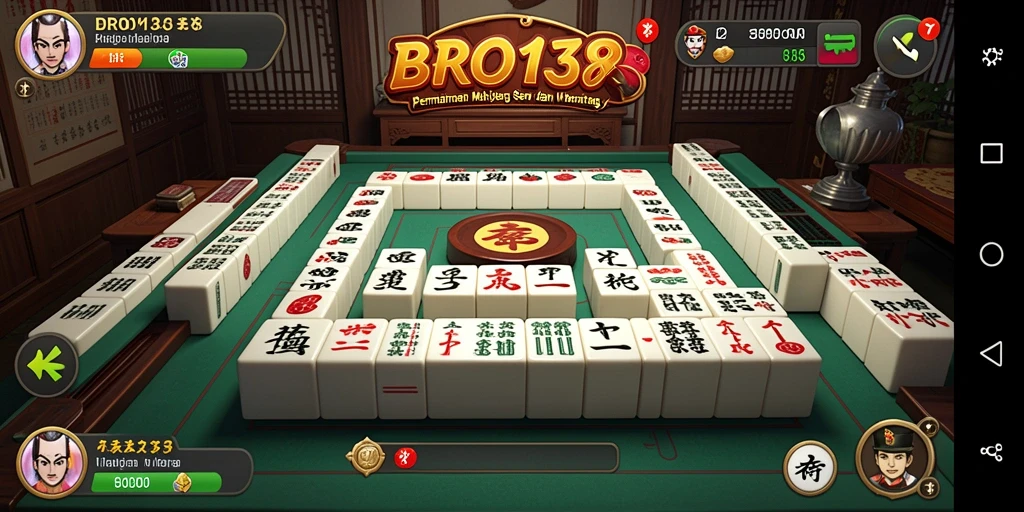 Screenshot dari gameplay Mahjong yang menarik di BRO138.