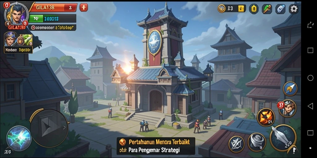 Gameplay menara pertahanan yang seru dan menantang dari GILA138.