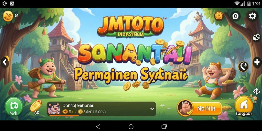 Tampilan gameplay menarik dari JMTOTO dengan level yang penuh warna.