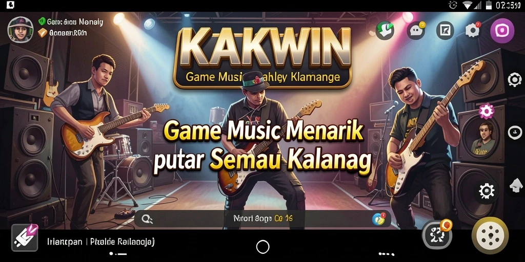 Screenshot utama KAKWIN menampilkan gameplay interaktif yang seru.