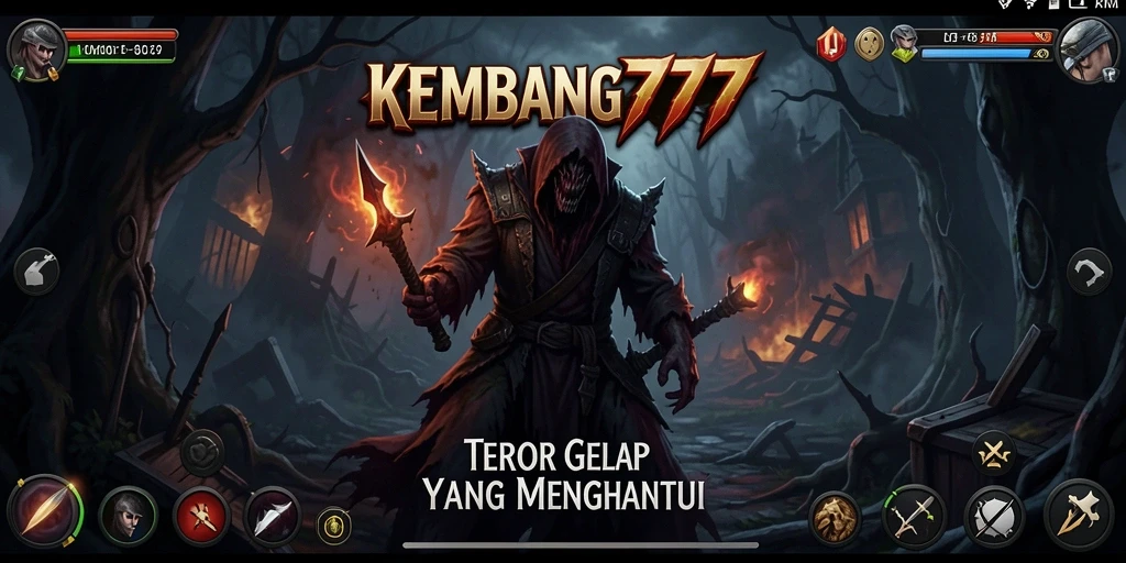 Tampilan gameplay menegangkan KEMBANG777 di dunia Horror.