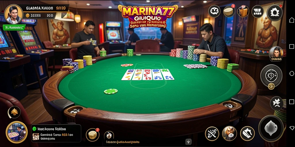 Tampilan gameplay menarik dari MARINA77 saat bermain QiuQiu.