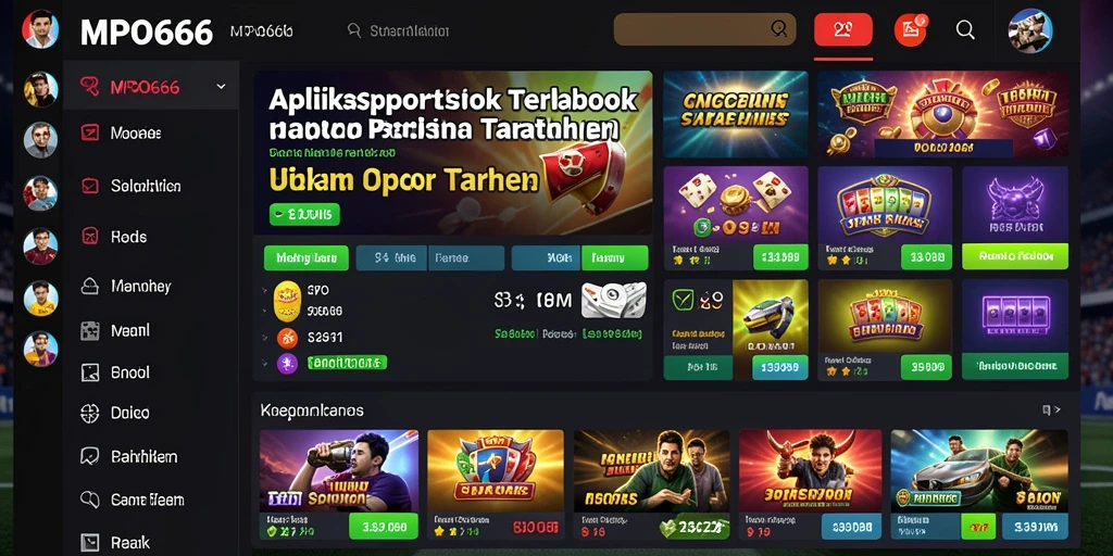 Tampilan antarmuka MPO666 saat bermain taruhan olahraga.