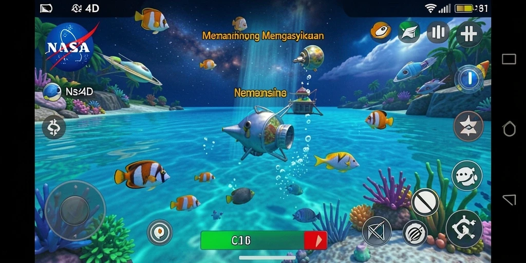 Gameplay seru menangkap ikan di NASA4D.