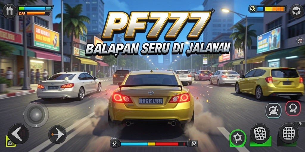 Gameplay mendebarkan dengan mobil balap menakjubkan di PF777.