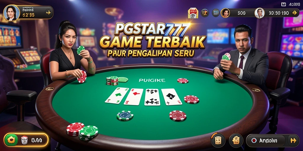 Menampilkan gameplay menarik dari PGSTAR777 dengan pemain yang bersaing.