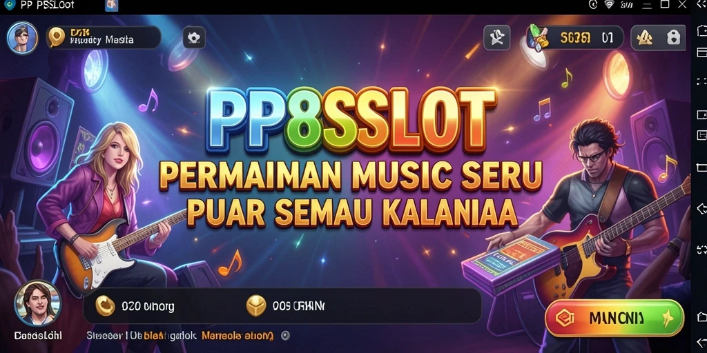 Tampilan gameplay seru dari PP8SLOT dengan berbagai lagu.