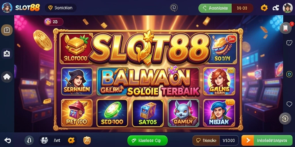 Screenshot gameplay menunjukkan keseruan slot di SLOT88.
